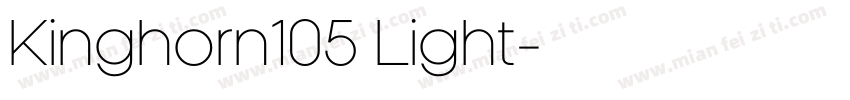 Kinghorn105 Light字体转换